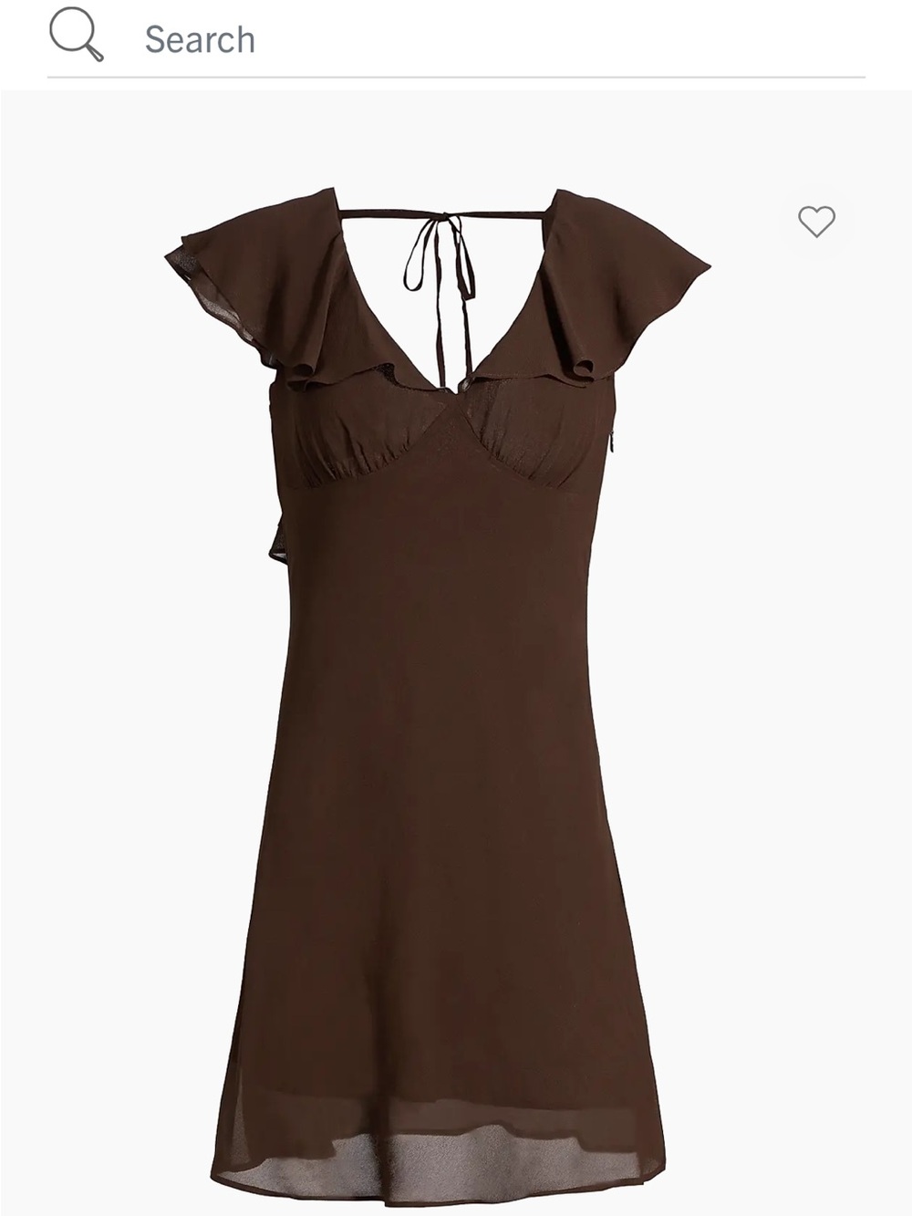 NWT Reformation Arni Ruffle Minidress
